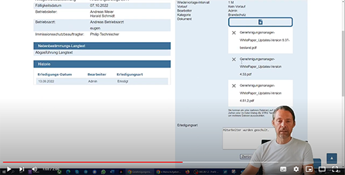 Video-Tutorial Erledigungsvermerk &amp; Datenupload