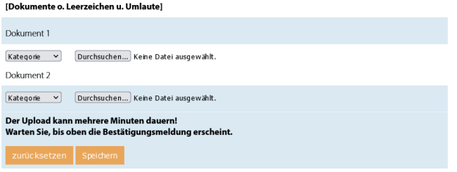 Verwaltung Nebenbestimmungen